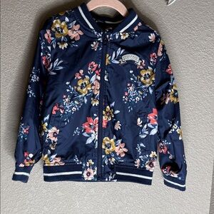 Carter's Navy Floral Kids Jacket